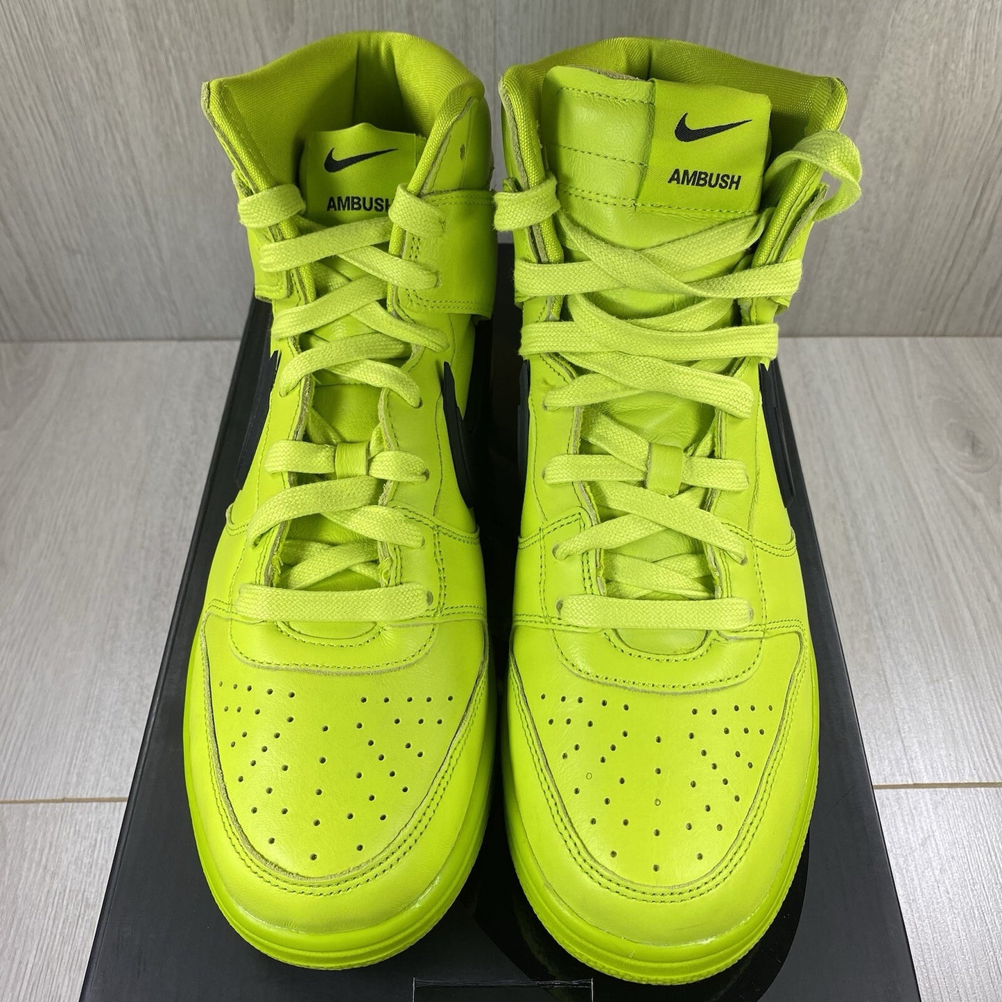 Nike Dunk High Ambush Trainers Flash Lime Green UK7.5 US8.5 EU42 CU7544-300
