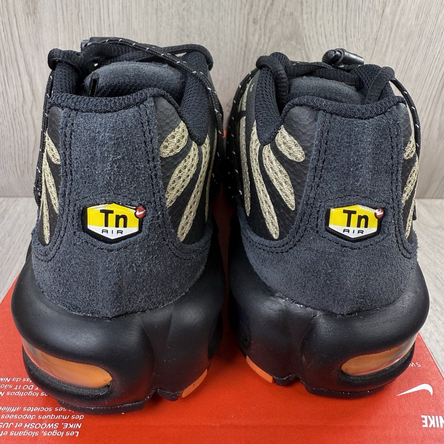 Nike Air Max Plus TN Utility Trainers Khaki Black Size UK3.5 US4 EU36 FD0670-200