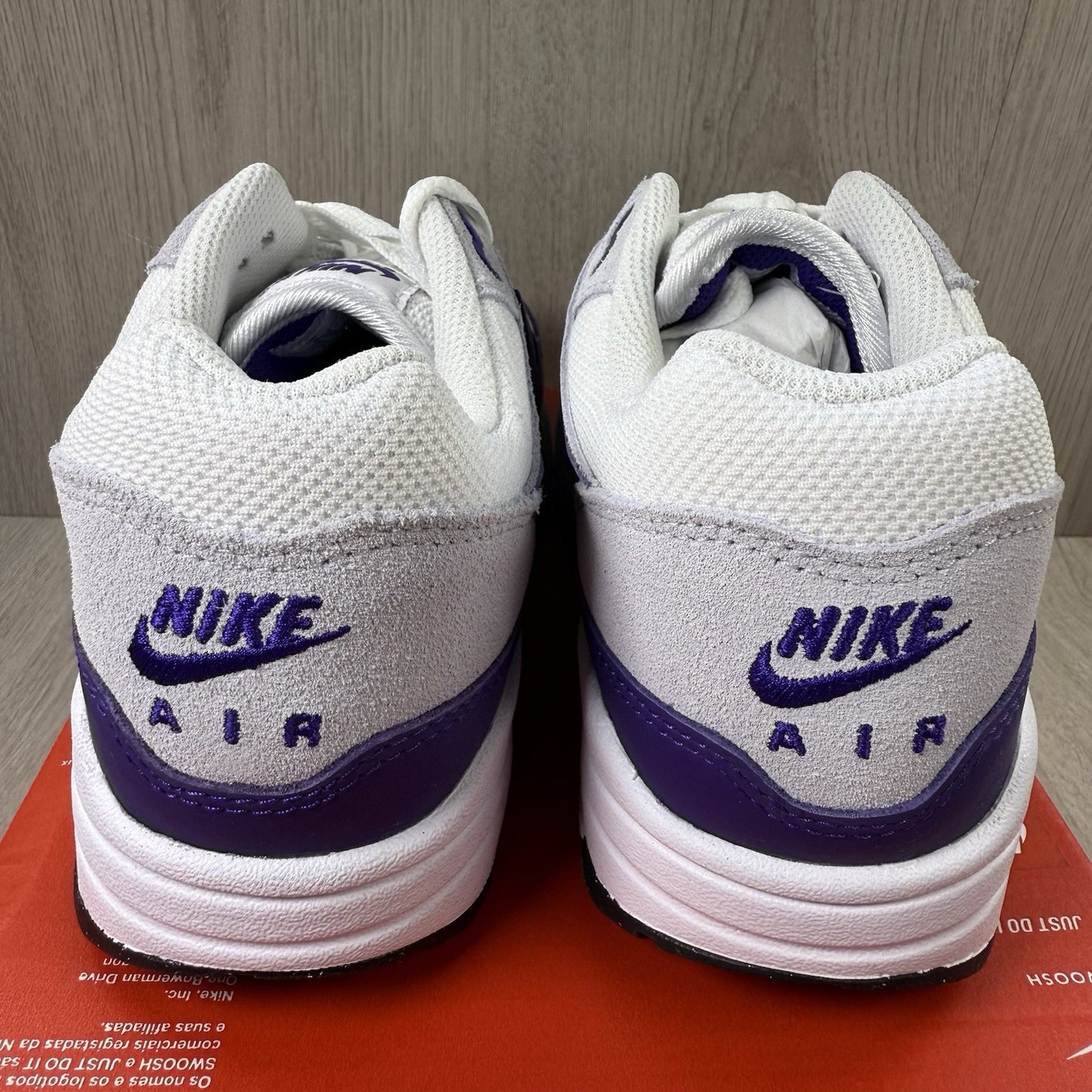 Nike Air Max 1 SC Trainers Field Purple White Size UK5.5 US6 EU38.5 DZ4549-101 âś…