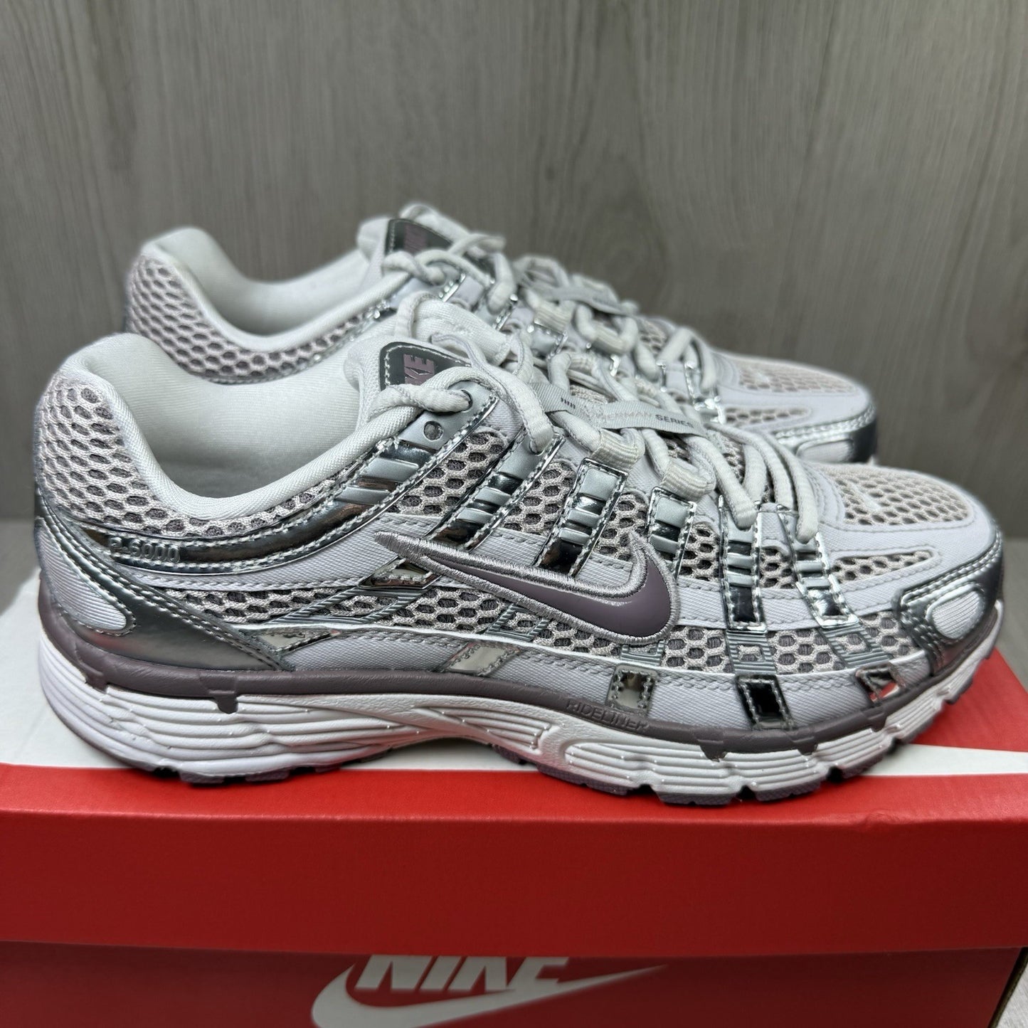 Nike P-6000 Trainers Platinum Violet Vast Grey Size UK3.5 US6 EU36.5 IB4019-019