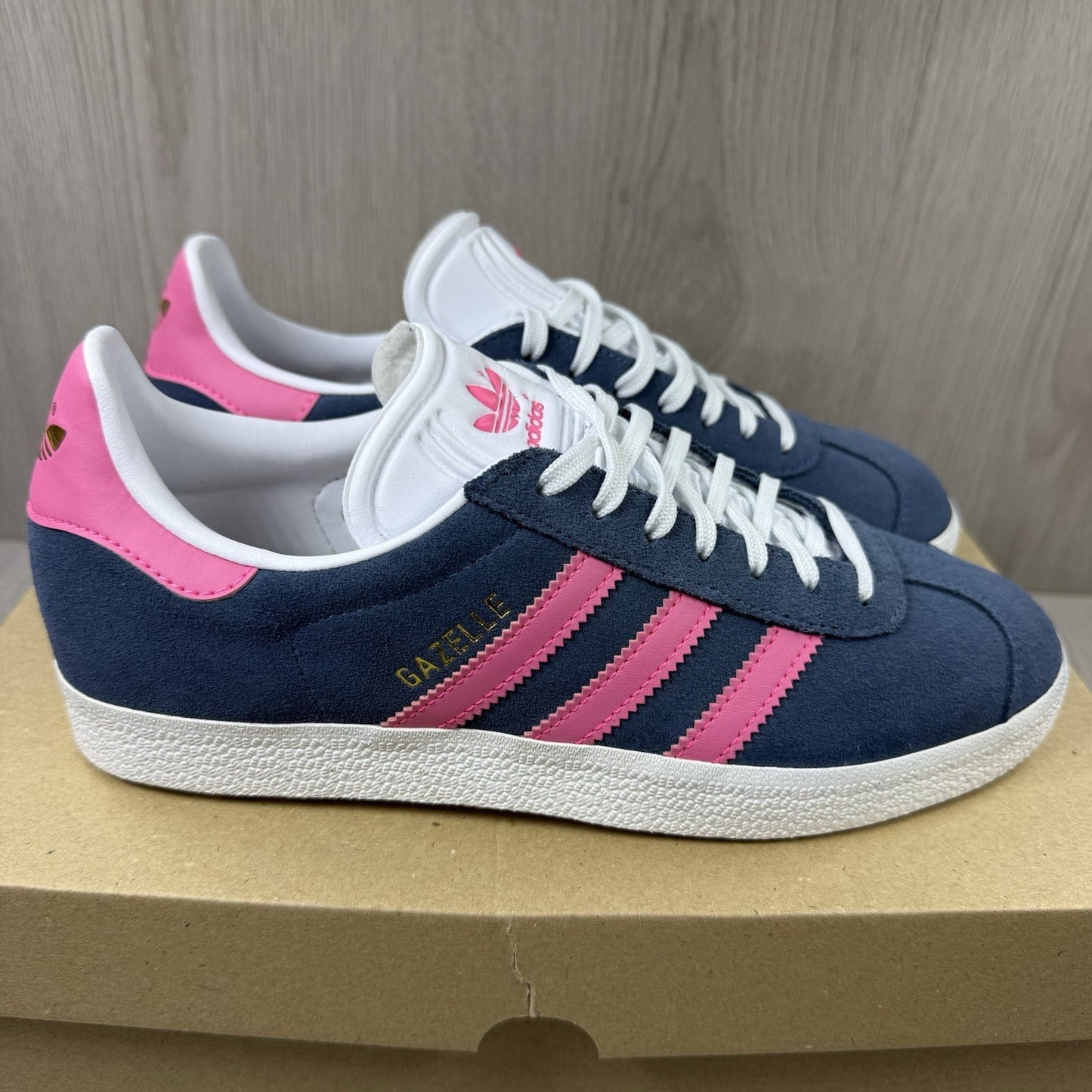 Adidas Gazelle Trainers Ink Lucid Pink Size UK5.5 US7 EU38 2/3 ID3189