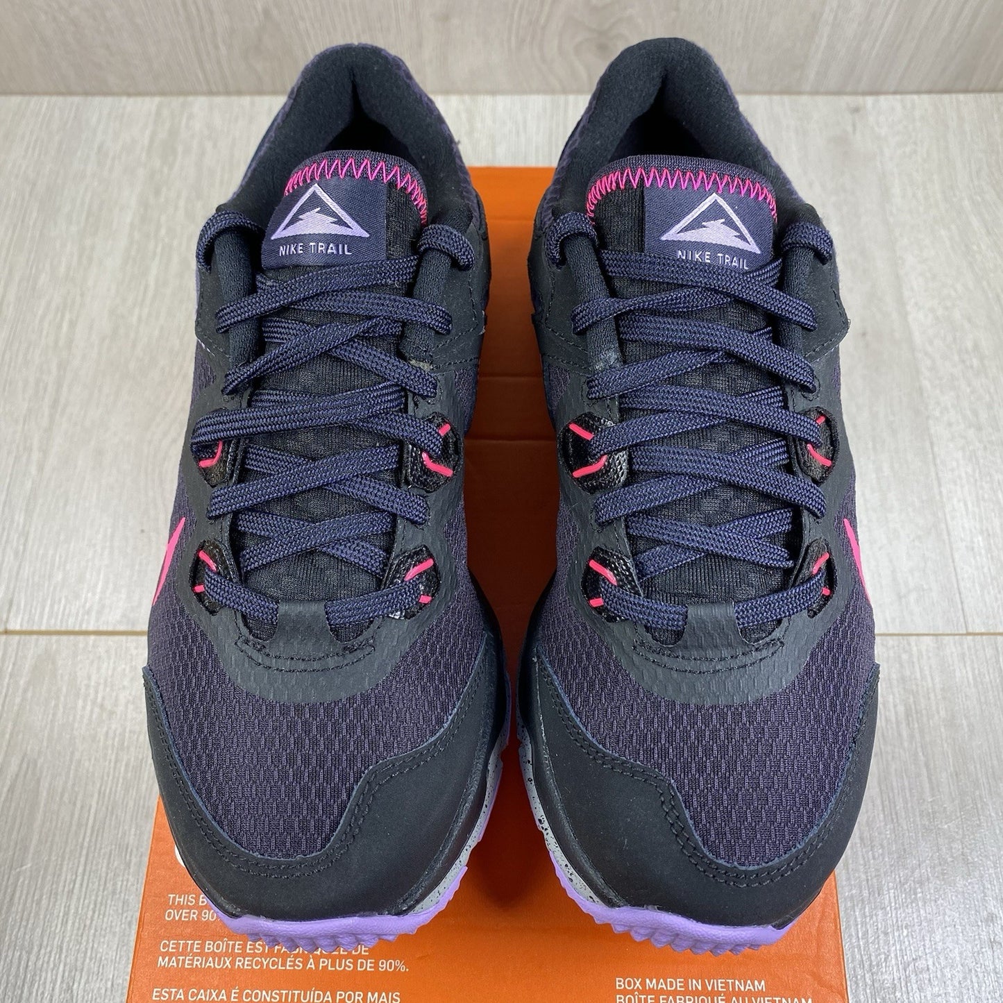 Nike Juniper Trail Trainers Black Pink Size UK3.5 US6 EU36.5 CW3809-014