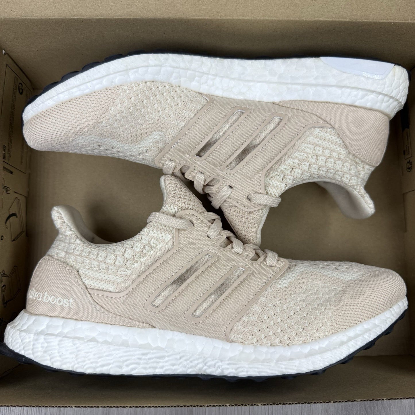 Adidas Ultra Boost 5.0 DNA Trainers Halo Ivory Size UK5.5 US7 EU38 2/3 FZ1851