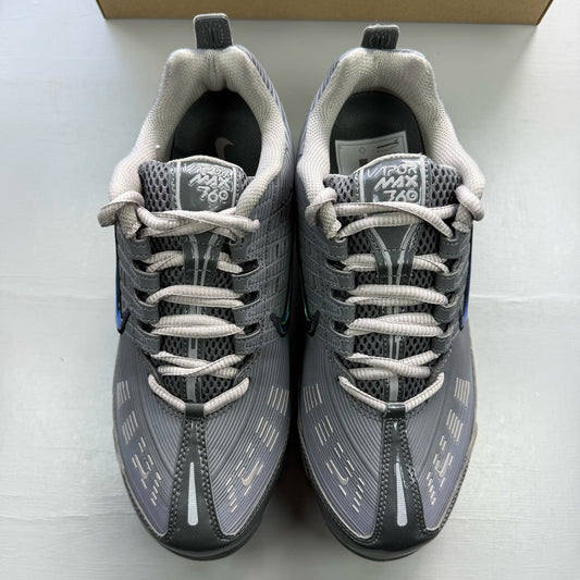 Nike Air VaporMax 360 grey trainers with unique design and textured material.