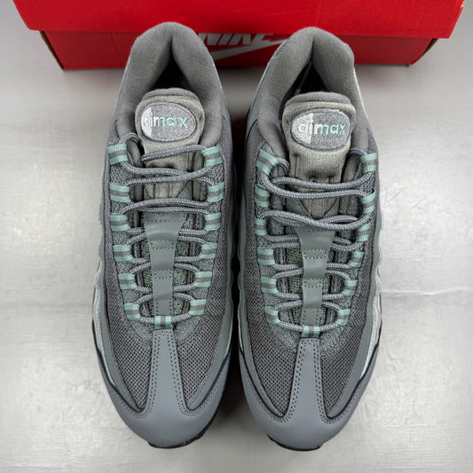 Nike running shoes grey with big bubble design and classic swoosh logo.
