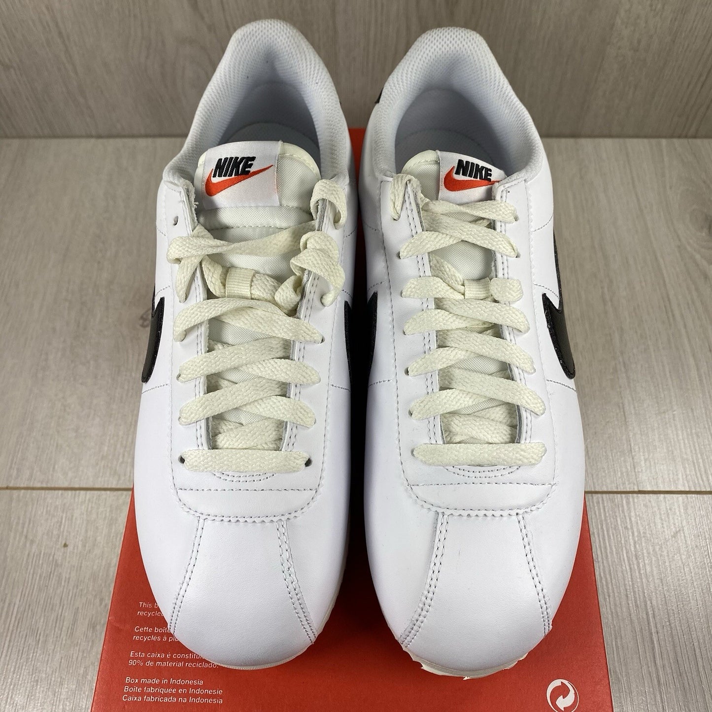 Nike Cortez Trainers White Black Size UK7 US9.5 EU41 DN1791-100 NEW