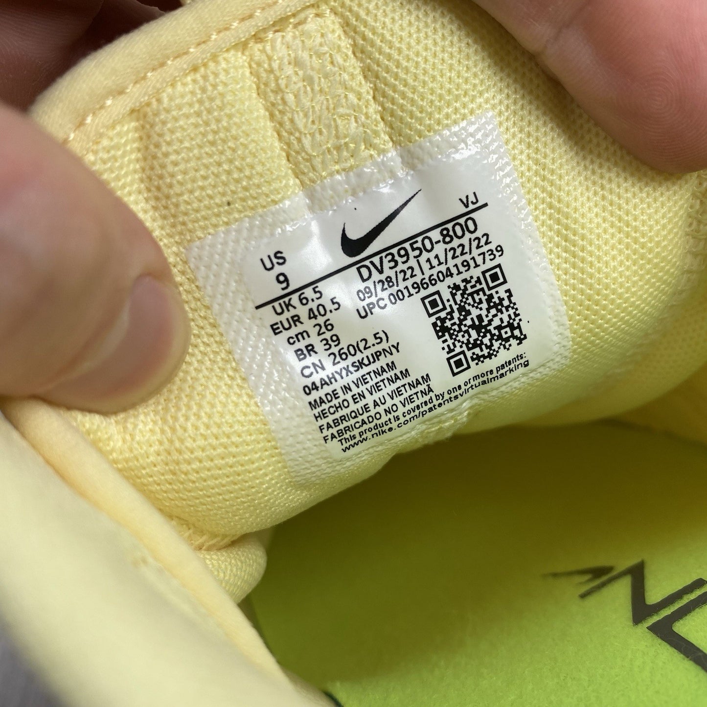 Nike Free Metcon 5 Trainers Citron Tint Volt Size UK6.5 US9 EU40.5 DV3950-800