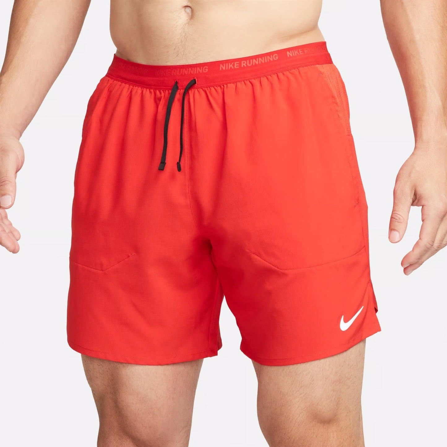 Nike Stride Dri-FIT 7” Inch Brief-Lined Running Shorts Red Size Small DM4761-657