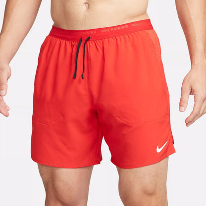 Nike Stride Dri-FIT 7” Inch Brief-Lined Running Shorts Red Size Small DM4761-657