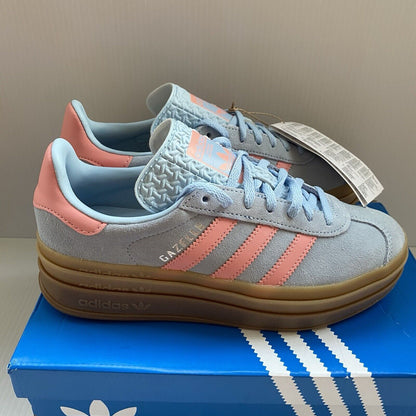 Adidas Gazelle Bold Womens Trainers Clear Sky Blue UK5 US5.5 EU38 JI3384 NEW