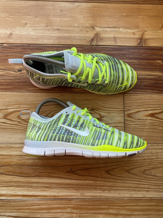 Nike Free 5.0 TR Fit 4 Women's Trainers Yellow White UK4 US6.5 EU37.5 2014 NEW