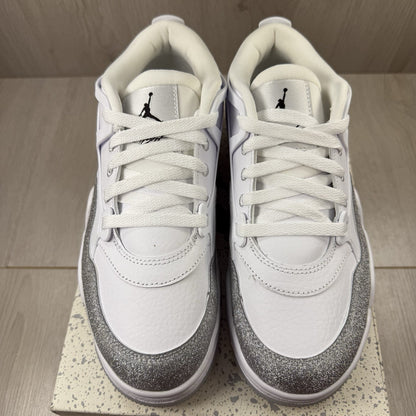 Nike Air Jordan 4 RM Trainers White Metallic Size UK5 US7.5 EU38.5 AQ9129-101