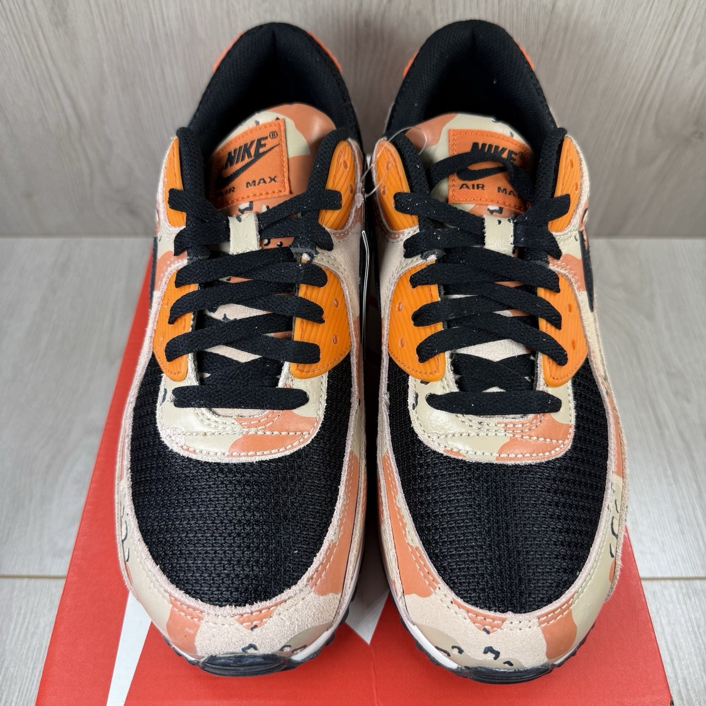 Nike Air Max 90 PRM Trainers Bio Beige Orange Size UK9 US10 EU44 IF1721-201