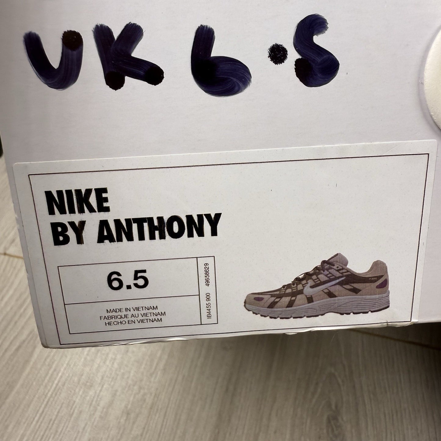 Nike P-6000 Trainers Grey Black Blue Size UK6.5 US7.5 EU40.5 IB4455-900