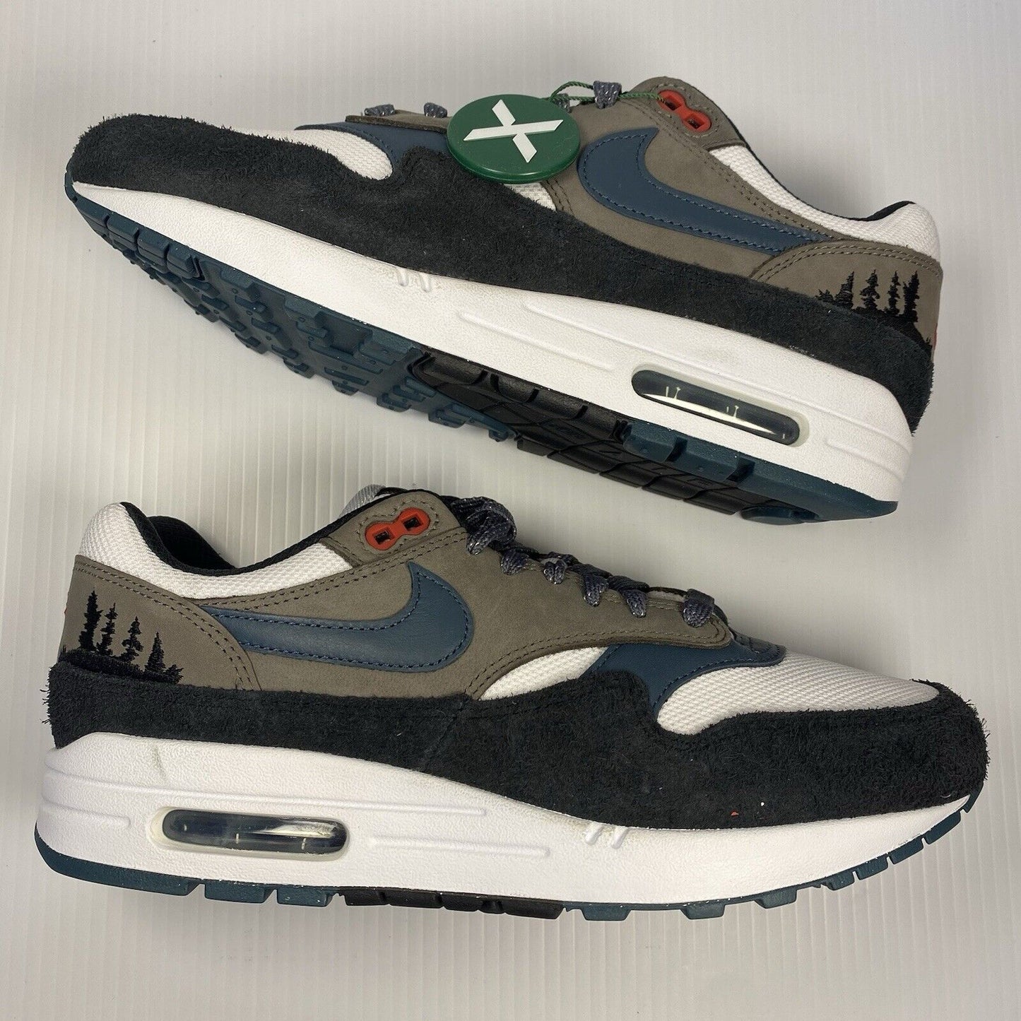 Nike Airmax 1 PRM Mens Trainers Escape Treeline UK7.5 US8.5 EU42 FJ0698-100 NEW