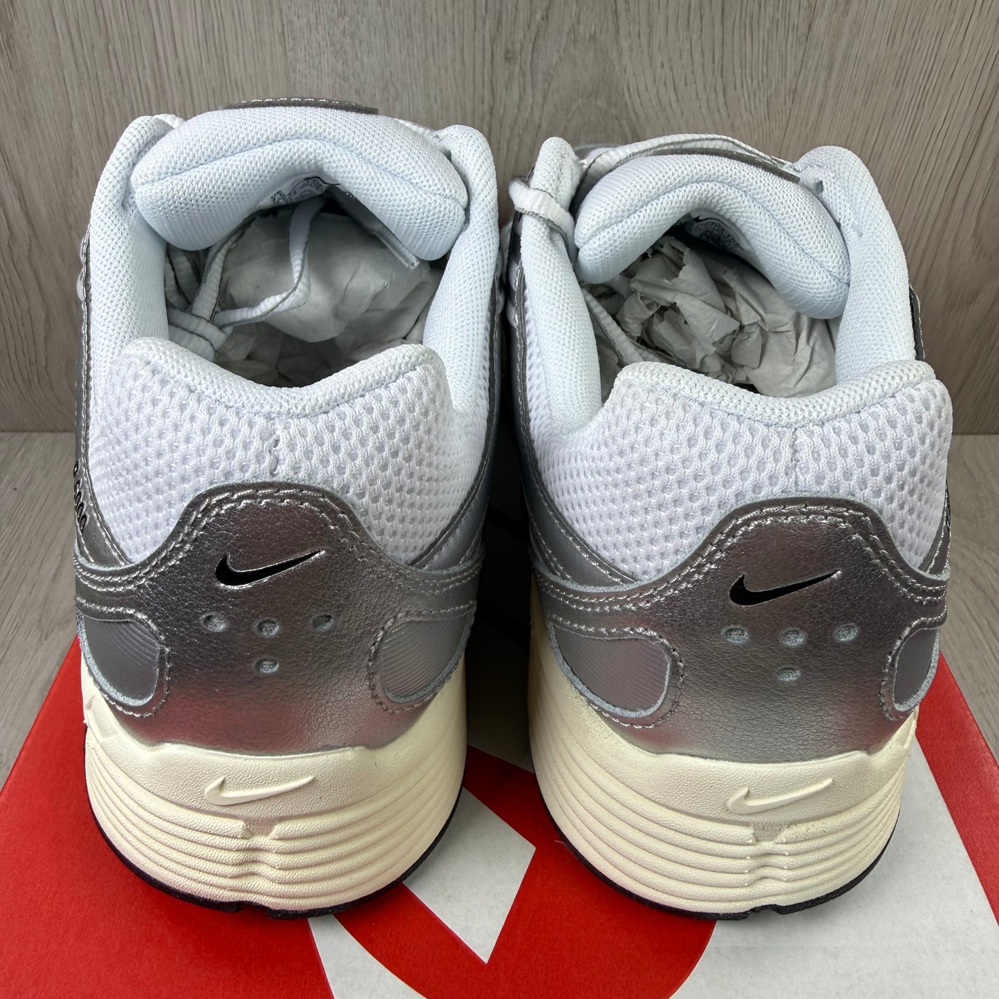 Nike P-6000 White Metallic Silver