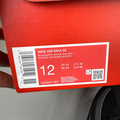 Nike Air Max 95 Black Safety Orange DX2657-001