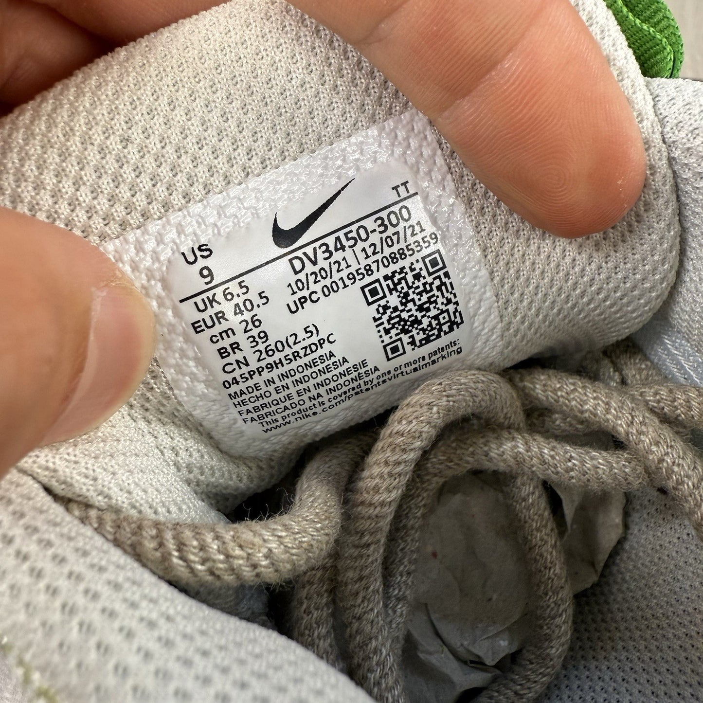 Nike Air Max 95 Trainers Earth Day Green White Size UK6.5 US9 EU40.5 DV3450-300