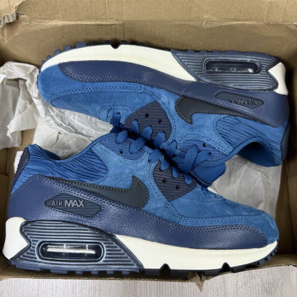 Nike Air Max 90 Trainers LTR Brigade Blue White Size UK4 US6.5 EU37.5 768887-401