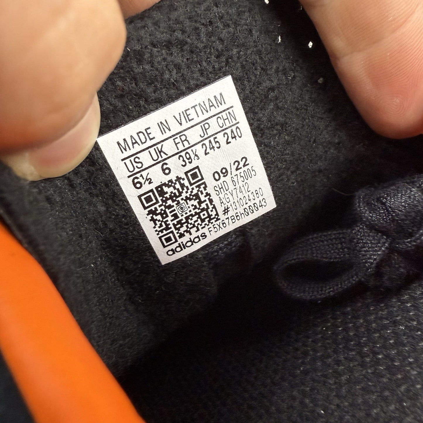 Adidas Originals Jeans MKII Trainers Black Orange Size UK6 US6.5 EU39 1/3 GY7412
