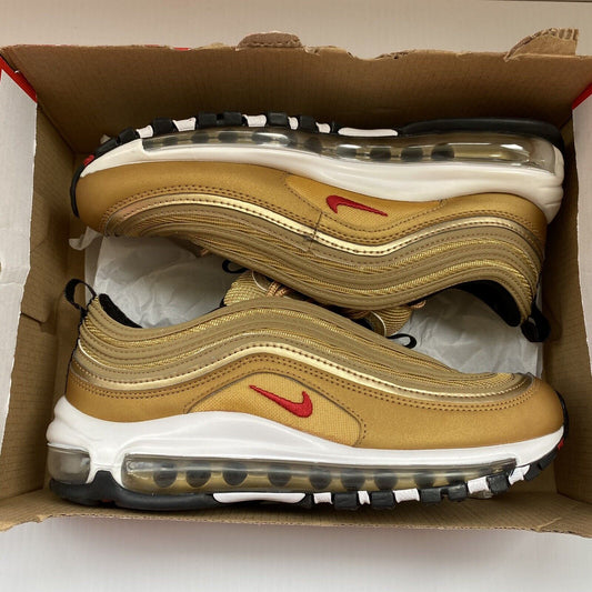 NIKE AIR MAX 97 Unisex Kids Trainers Gold UK5 US5.5 EU38 918890700 RARE NEW