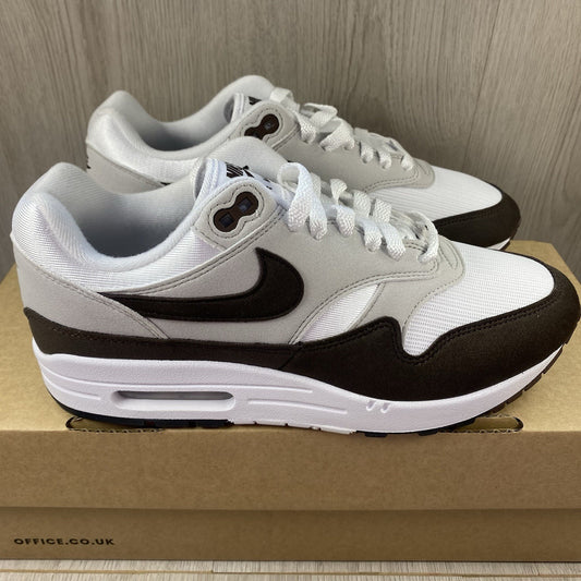 Nike Air Max 1 Trainers White Brown Size UK6.5 US9 EU40.5 DZ2628-004