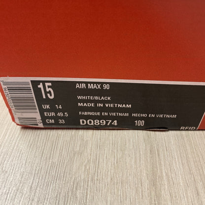 Nike Air Max 90 Trainers Phantom Coconut Milk Size UK14 US15 EU49.5 DQ8974-100