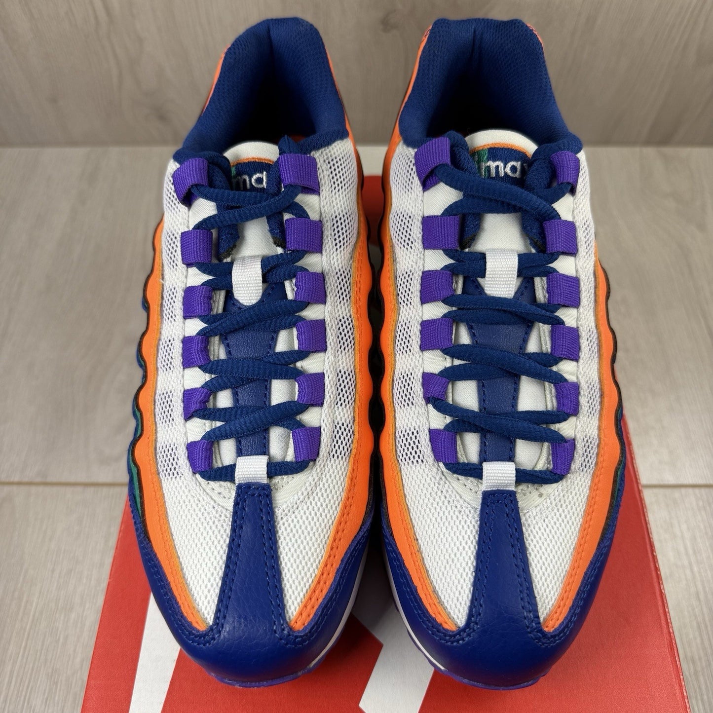 Nike Air Max 95 Trainers Gym Neptune White Size UK3.5 US4 EU36 307565-412