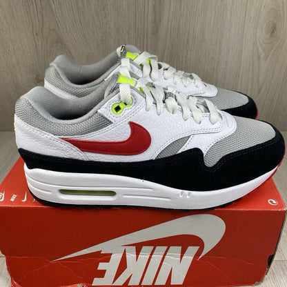 Nike Air Max 1 Trainers Chili Volt Red White Size UK6 US6.5 EU39  HF0105-100
