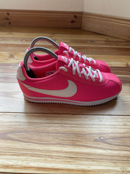 Nike Cortez Kids Trainers Pink White UK 5.5 US 6 EU 38.5 749512601 2015 RARE NEW