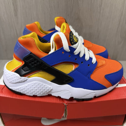 Nike Huarache Run Trainers Hyper Royal Yellow Size UK3.5 US4 EU36 654275-421