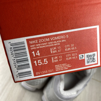 Nike Zoom Vomero 5 SP Trainers Vast Grey Size UK13 US14 EU48.5 BV1358-001