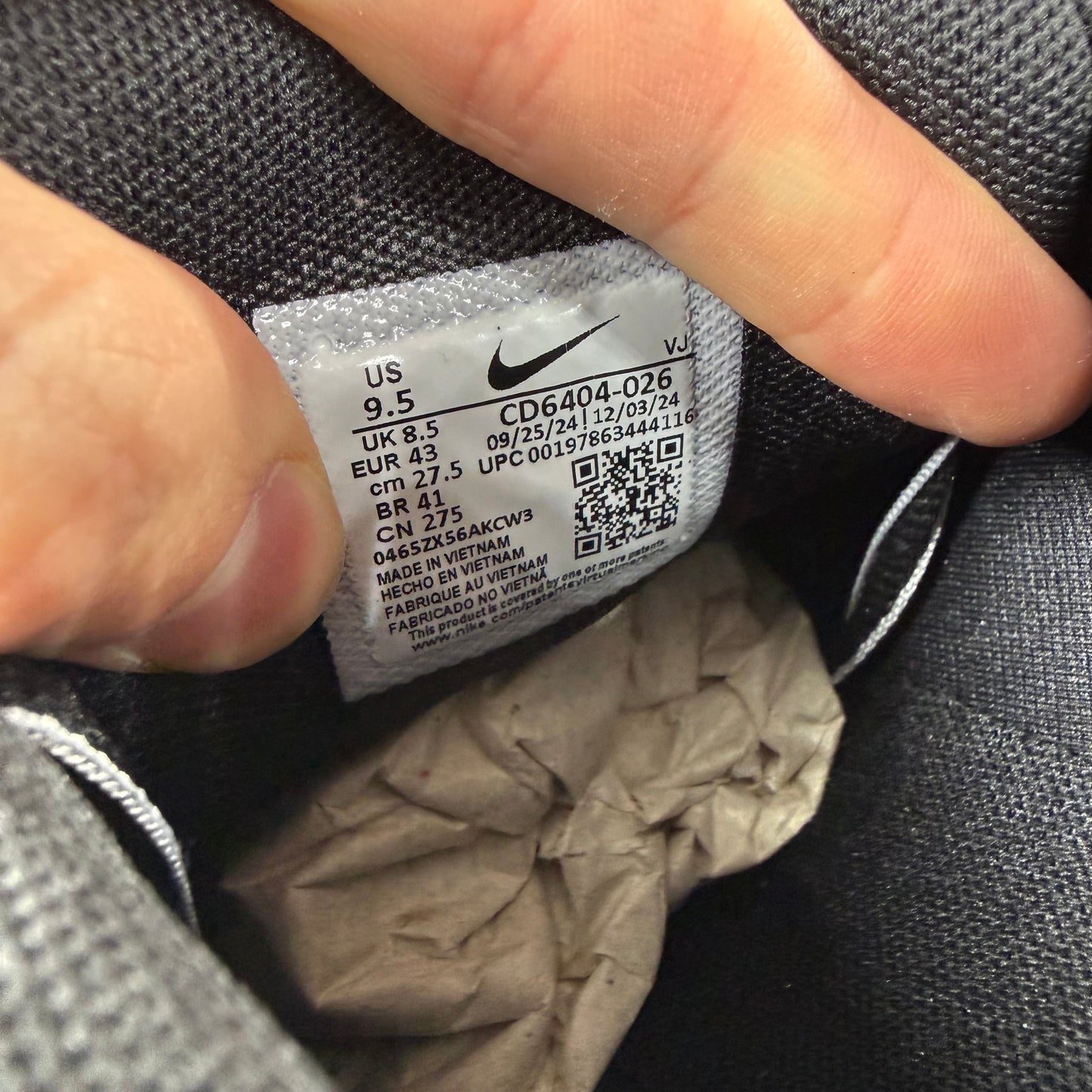 Nike P-6000 Black White Metallic Silver CD6404-026