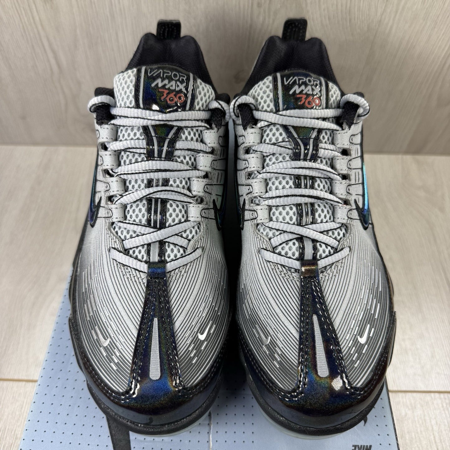 Nike Air VaporMax 360 Trainers Metallic Silver Size UK5 US7.5 EU38.5 CK2719-003