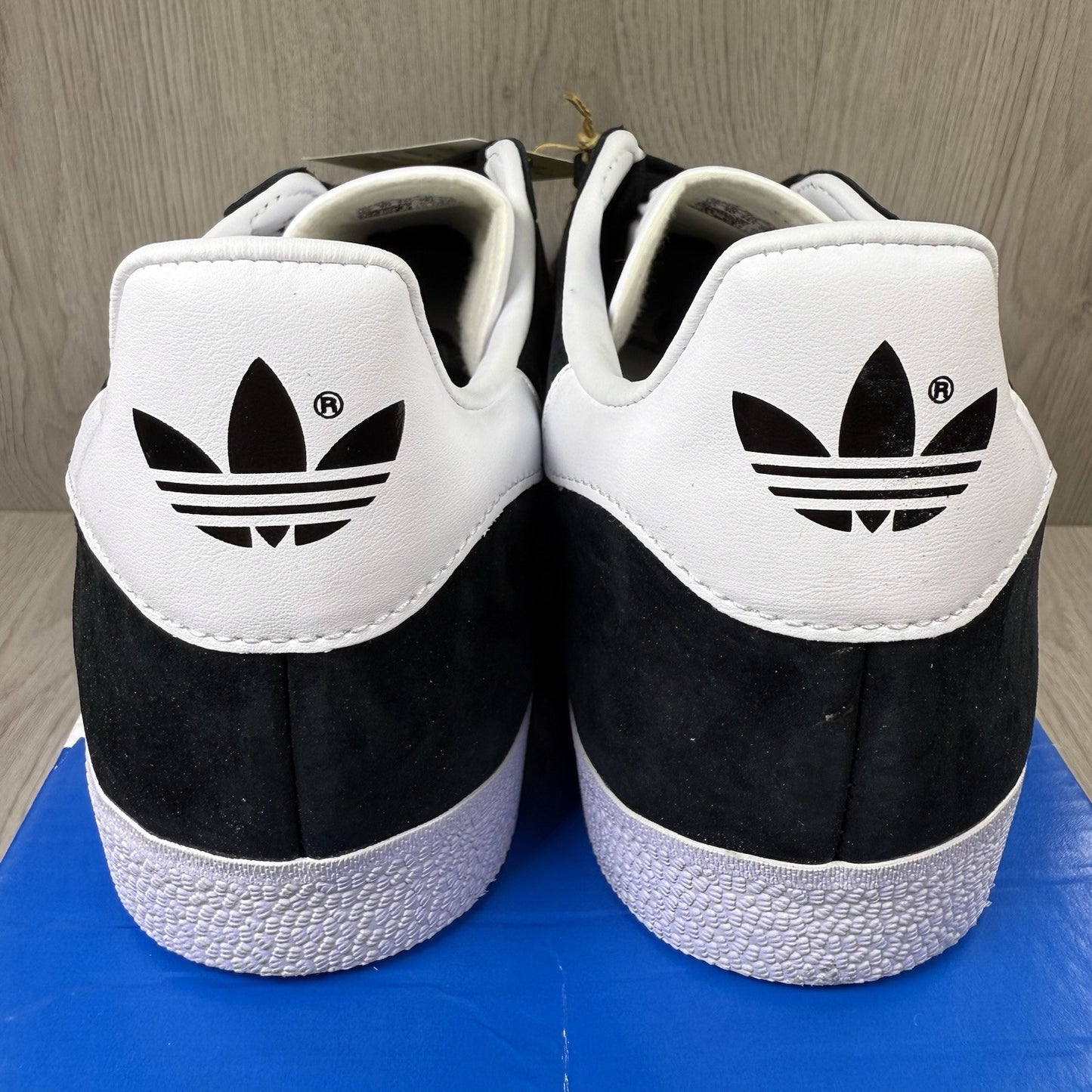 Adidas Gazelle Trainers Core Black Cloud White Size UK10 US10.5 EU44 2/3 BB5476