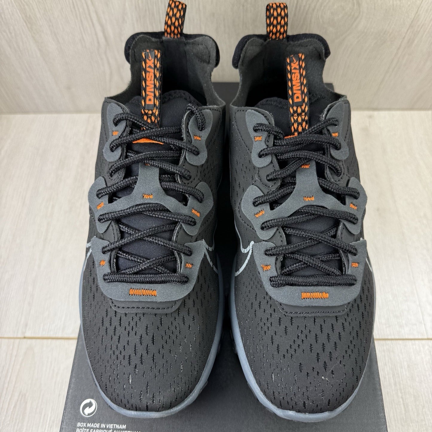 Nike React Vision Trainers Black Safety Orange Size UK5.5 US6 EU38.5 HJ8997-001