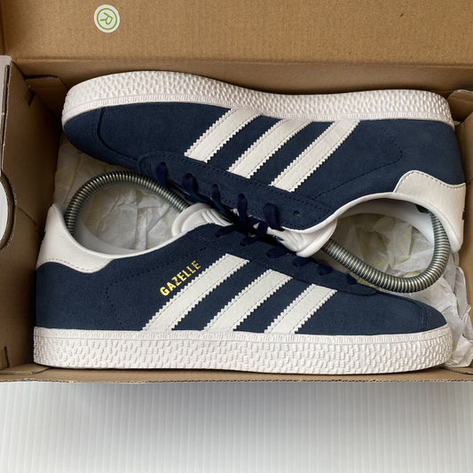 ADIDAS GAZELLE Kids Unisex Trainers Navy White UK3 US3.5 EU35 1/3 BY9144 NEW