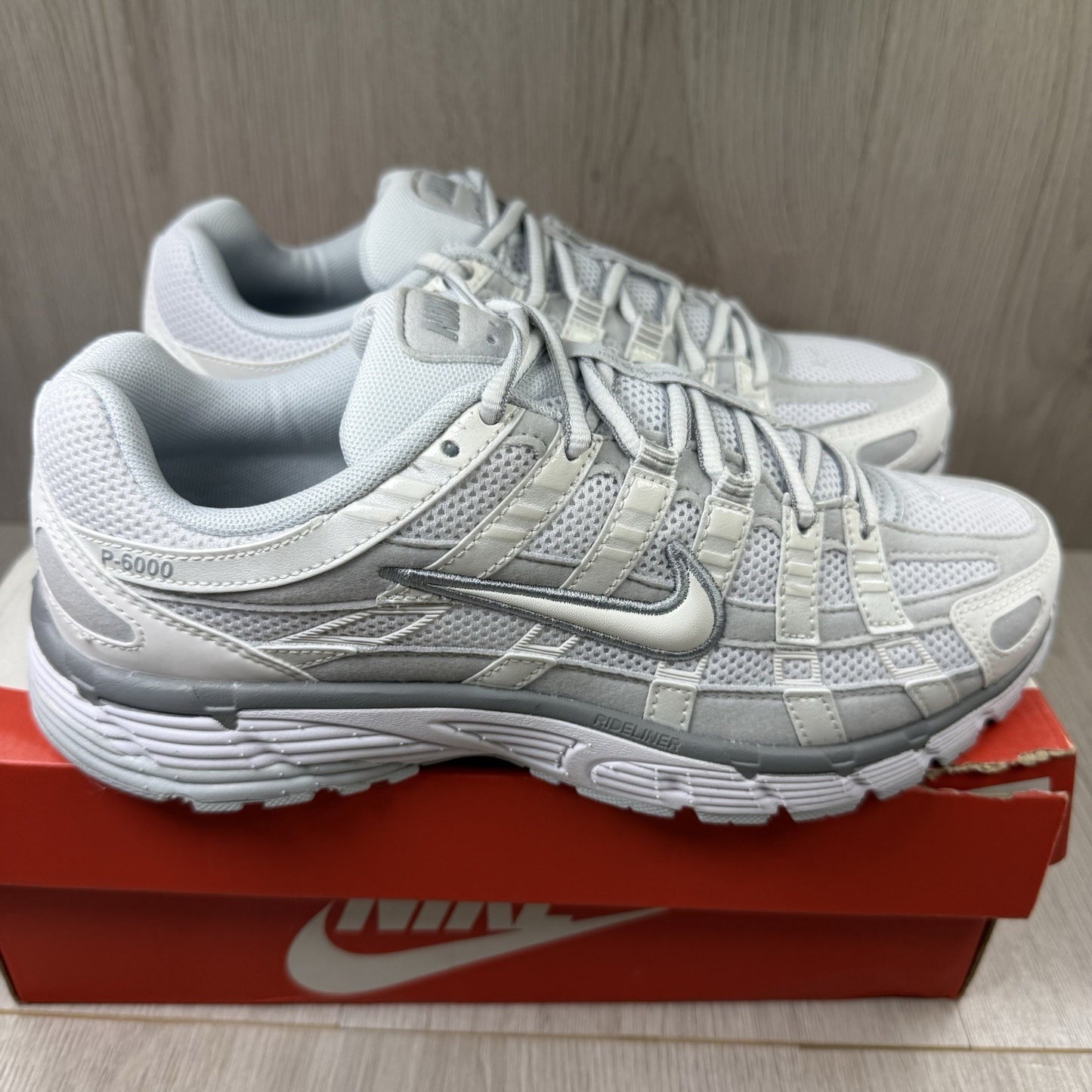Nike P-6000 Trainers Summit White Pure Platinum Size UK5.5 US8 EU39 FV6603-101