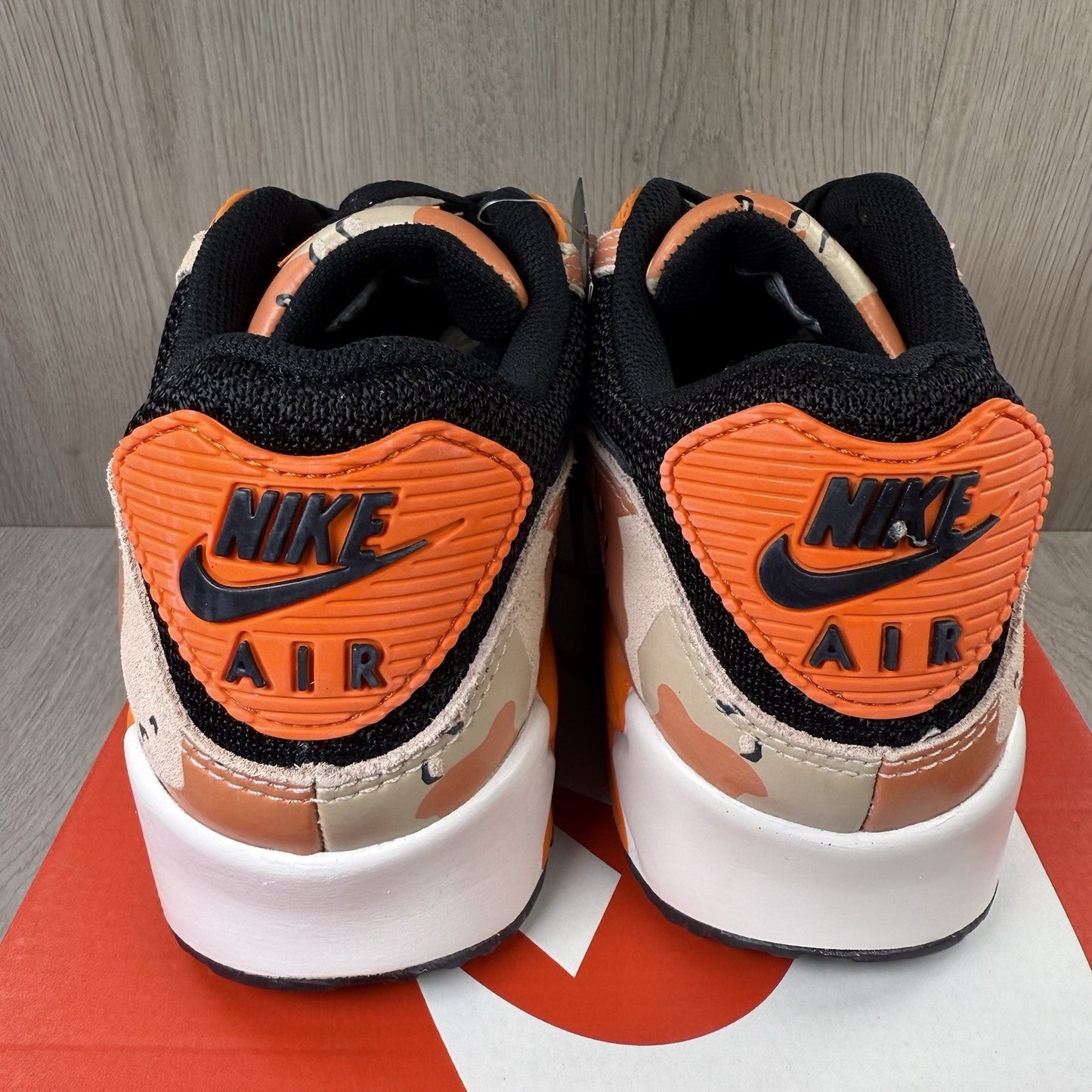 Nike Air Max 90 PRM Trainers Bio Beige Orange Size UK9 US10 EU44 IF1721-201