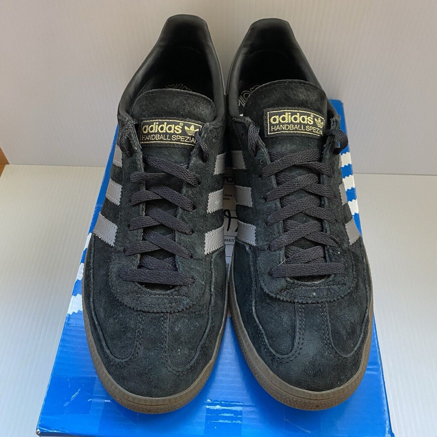 Adidas Handball Spezial Mens Trainers Black Gum UK10.5 US11 EU45 1/3 GY9421 NEW