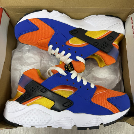 Nike Huarache Run Trainers Hyper Royal Yellow Size UK3.5 US4 EU36 654275-421