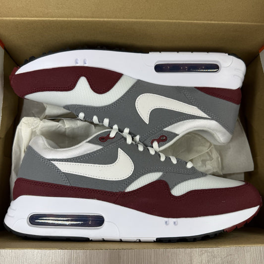 Nike Air Max 1 ‘86 Trainers Team Red Grey White Size UK8 US9 EU42.5 DV1403-600