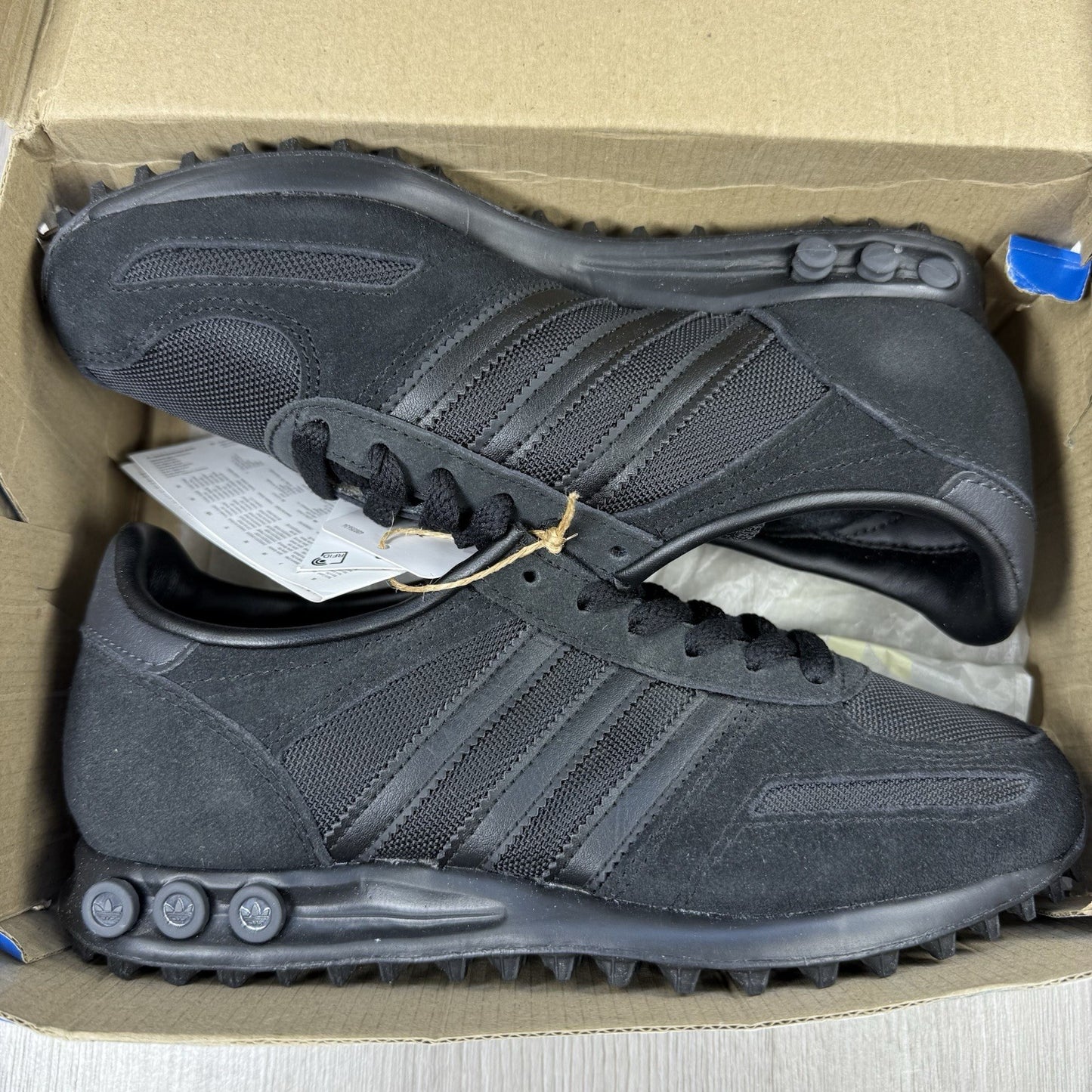 Adidas Originals LA Trainer Trainers Triple Black UK4 US4.5 EU36 2/3 IF5910