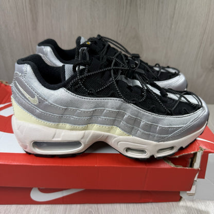 Nike Air Max 95 Trainers Toggle Metallic Silver Size UK3.5 US6 EU36.5 FD0798-001
