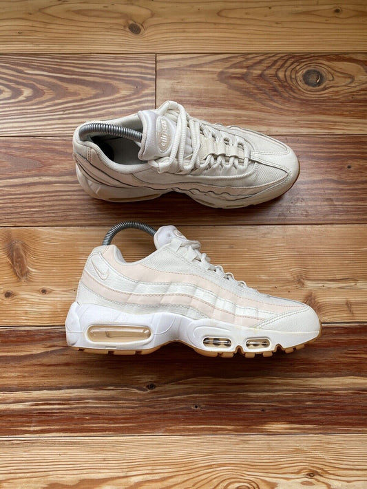 Nike Air Max 95 Womens Trainers White Beige UK5 US7.5 EU38.5 307960-111 2018