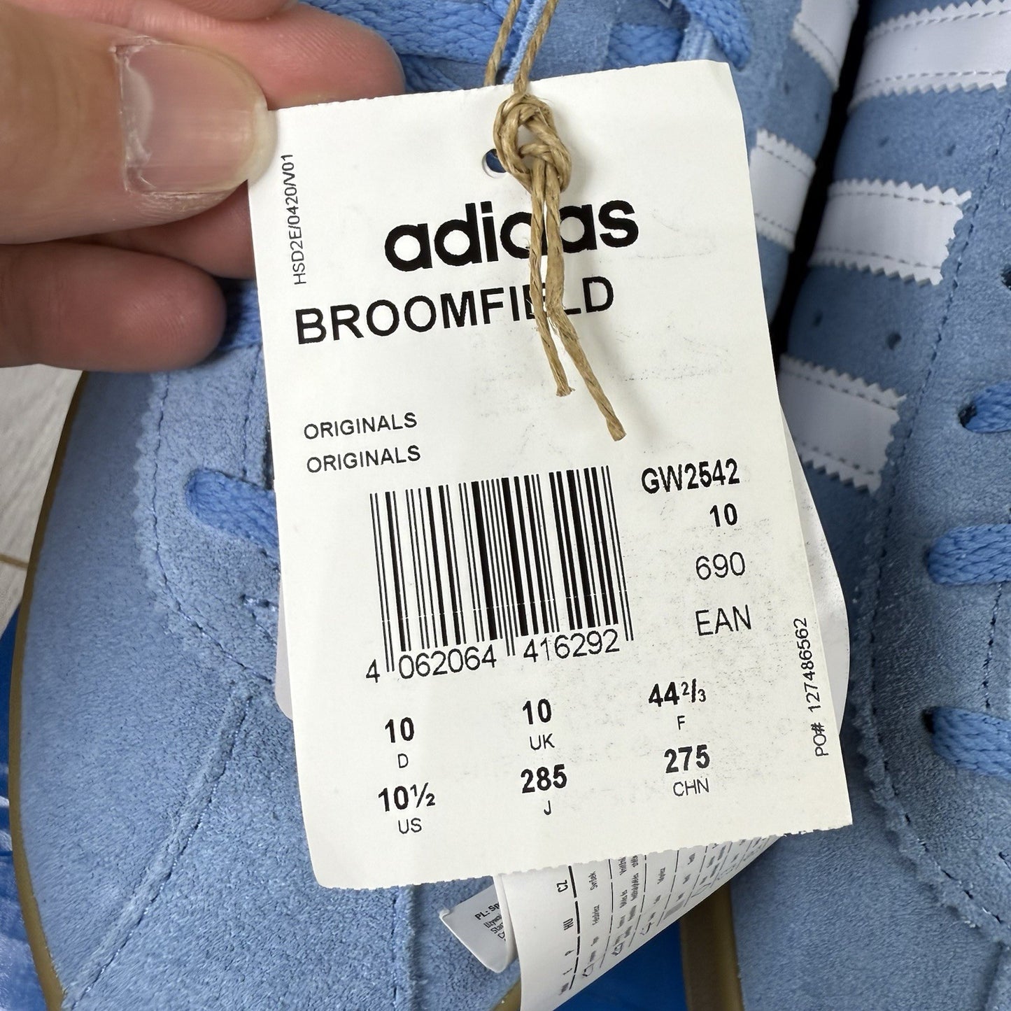 Adidas Broomfield Light Blue White Gum