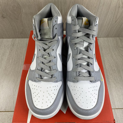 Nike Dunk High Trainers Wolf Grey Marigold Size UK4 US4.5 EU36.5 FD9773-001