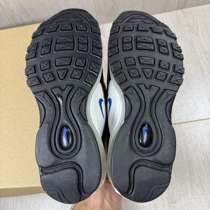 Nike Air Max 97 Trainers White Black Blue Size UK4 US4.5 EU36.5 921522-107