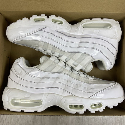 Nike Air Max 95 Trainers Triple White Size UK7.5 US10 EU42 307960-108