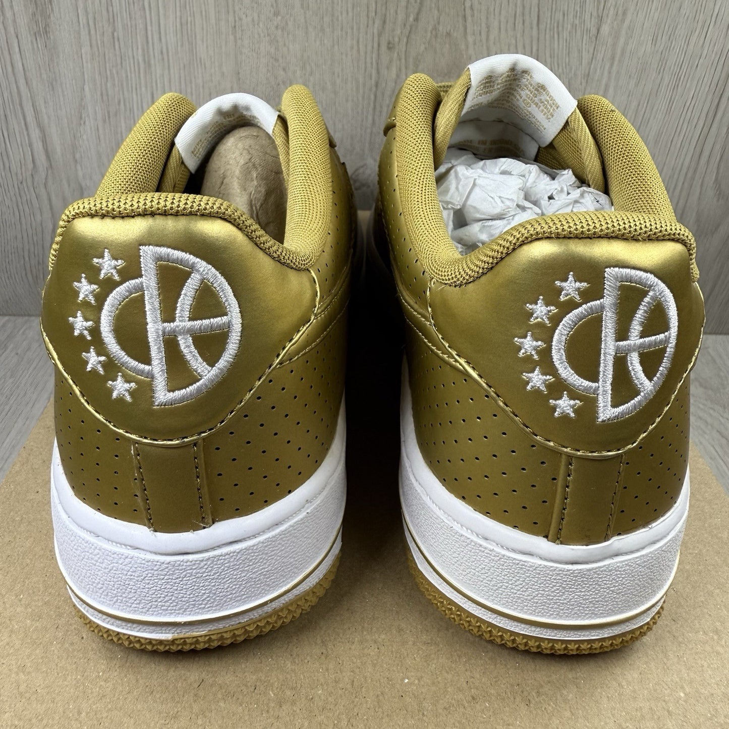 Nike Air Force 1 LV8 Trainers Gold White Size UK6 US6.5 EU39 820438-700